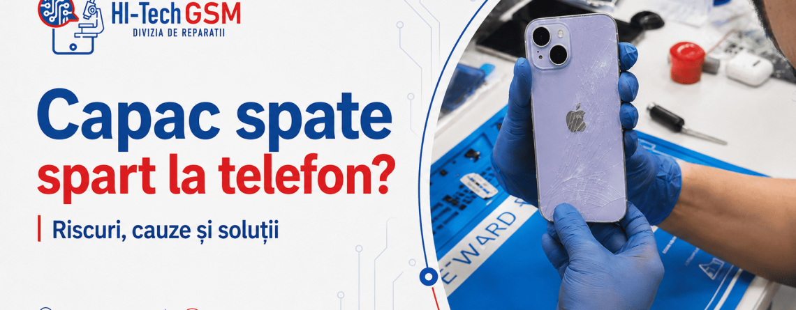 Capac spate spart telefon - reparații telefoane Iași