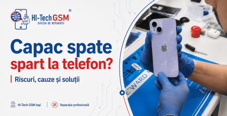 Capac spate spart telefon - reparații telefoane Iași